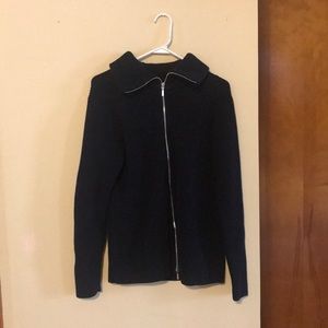 Black Gap Zip-Up Sweater